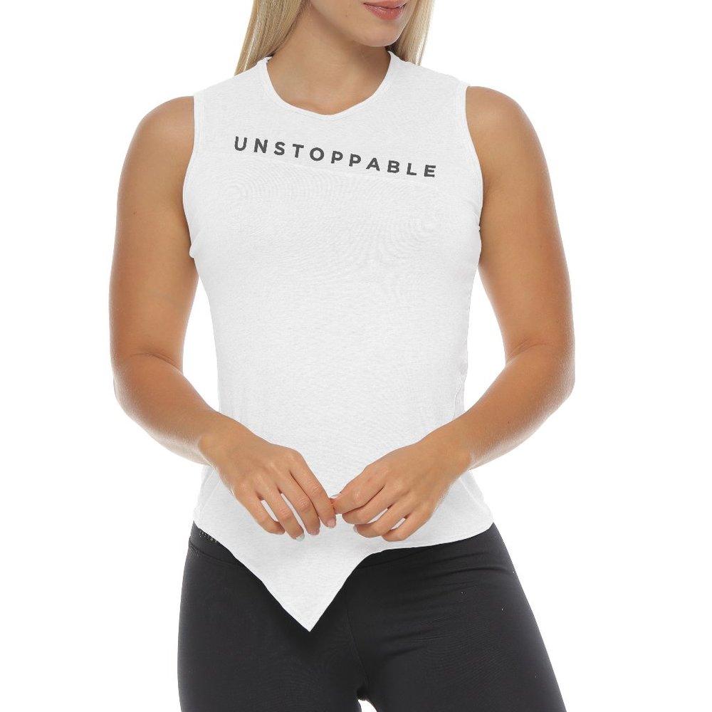 White Fitness Sports Top